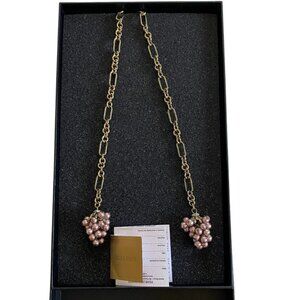 Heidi Daus On The Vine Crystal Grape Cluster Lariat Necklace NIB​​​​